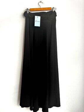 Vintage Marciano Black Stretch Maxi Skirt M NWT